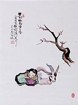 1605145_程十發_人物梅花